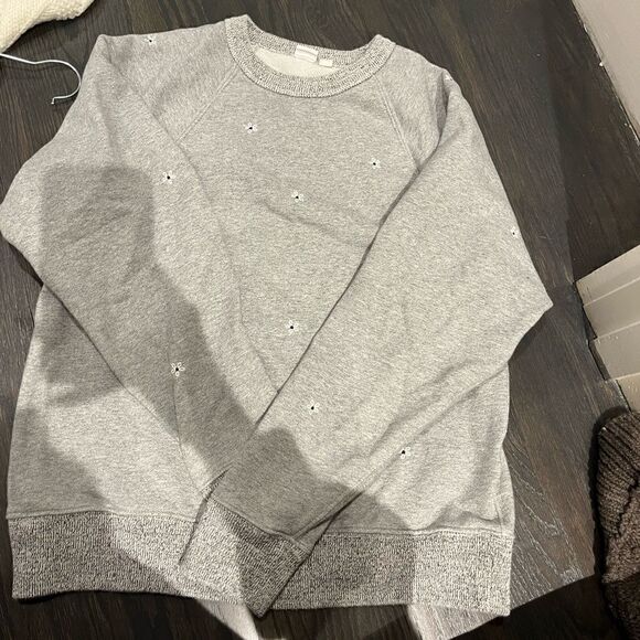 Gap grey sweatshirt with flower detail - Picture 1 of 5
